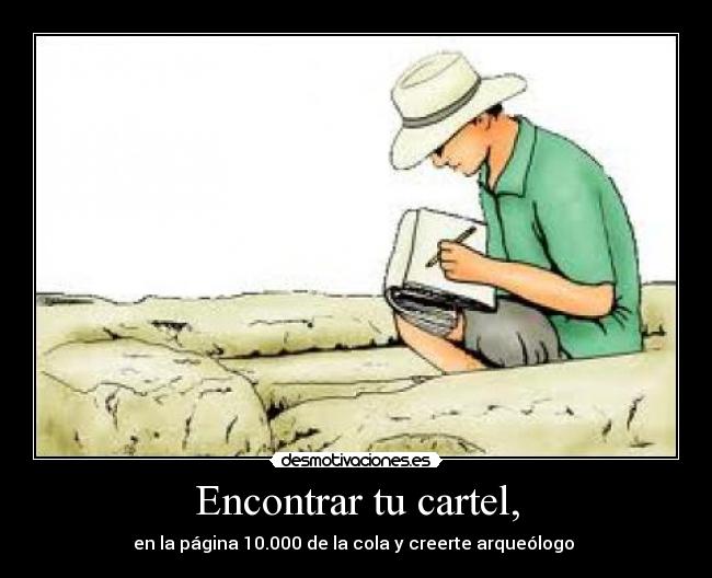 Encontrar tu cartel, - 