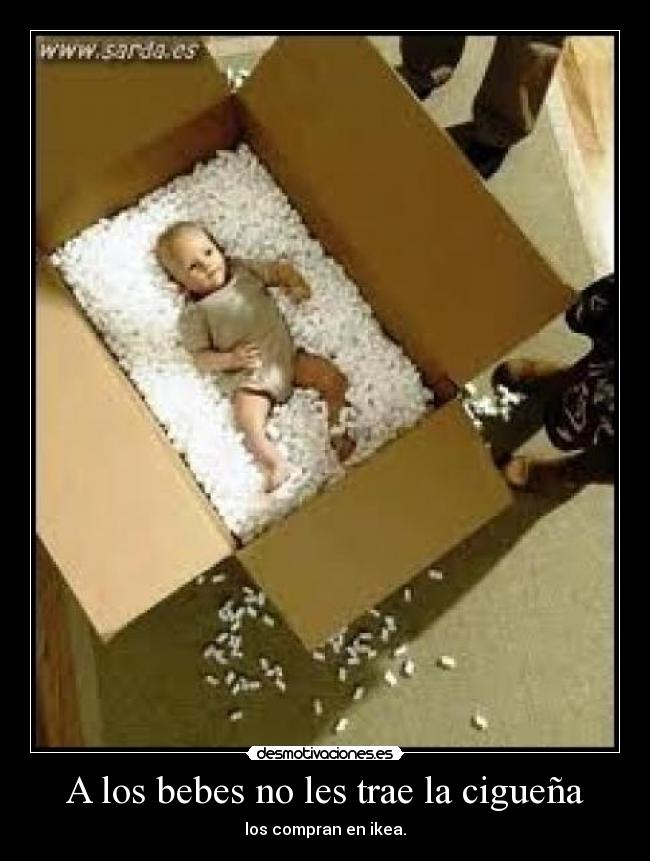 A los bebes no les trae la cigueña -