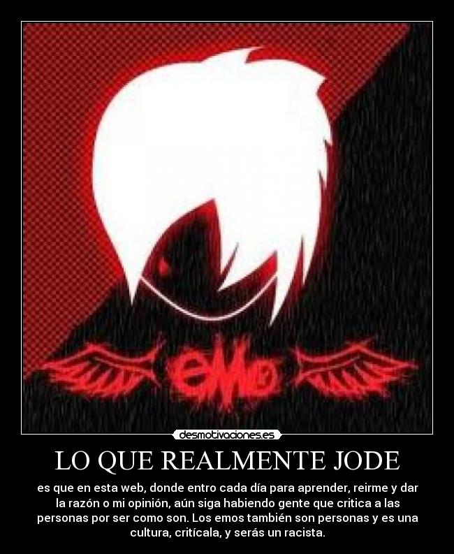 LO QUE REALMENTE JODE - 