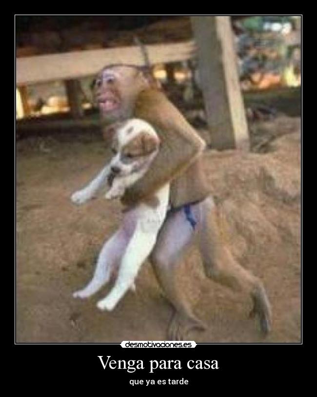 Venga para casa - que ya es tarde