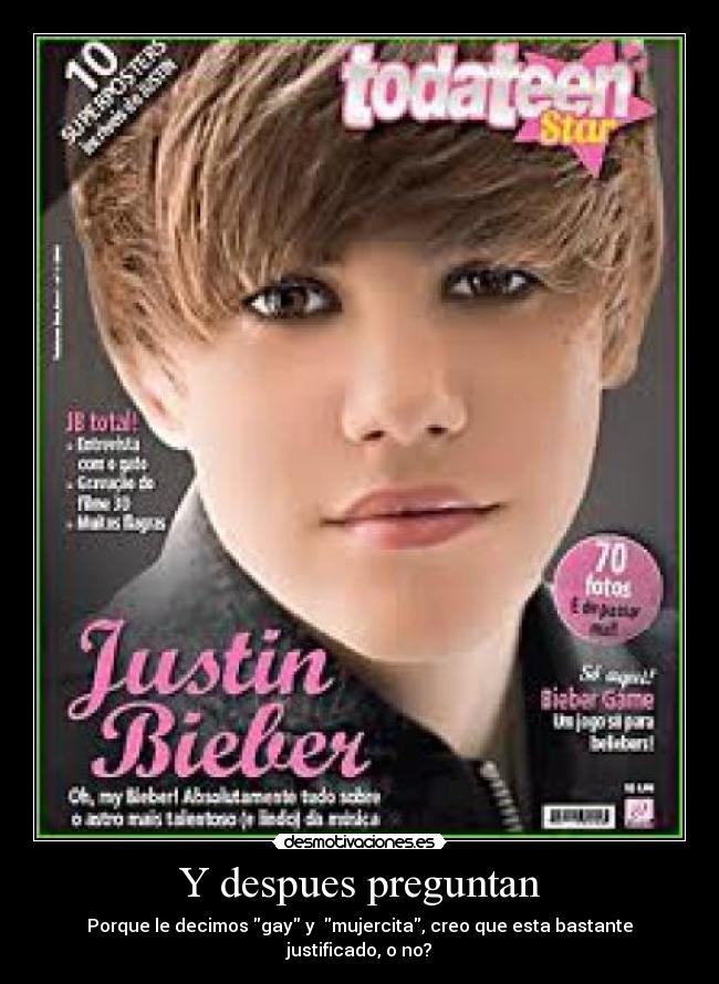 Y despues preguntan - Porque le decimos gay y  mujercita, creo que esta bastante justificado, o no?