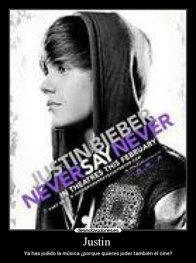 carteles justin bieber desmotivaciones