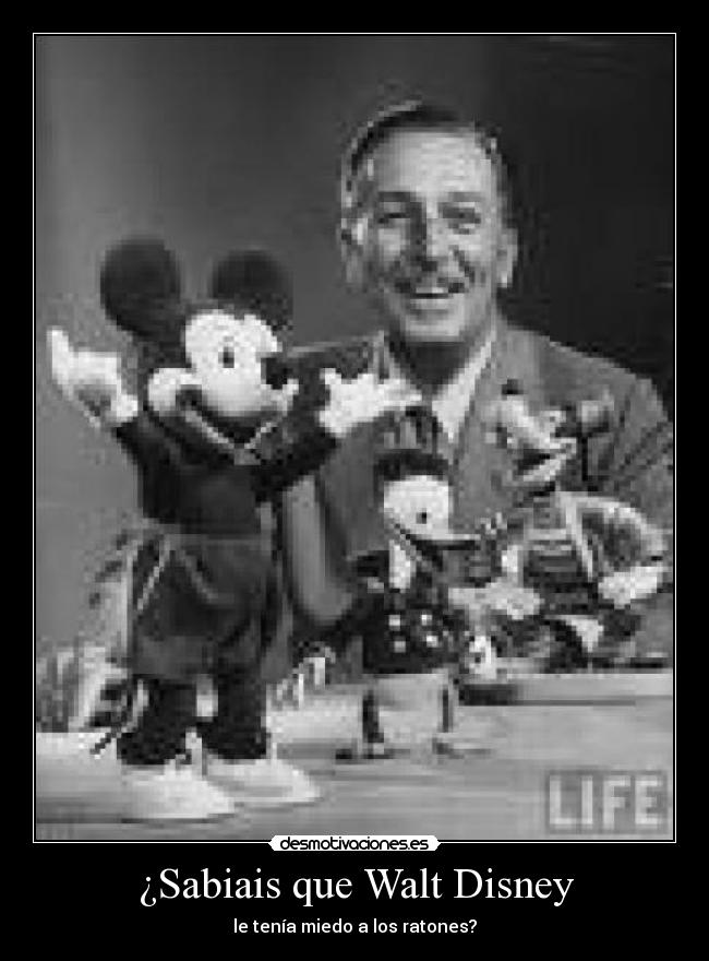 ¿Sabiais que Walt Disney -
