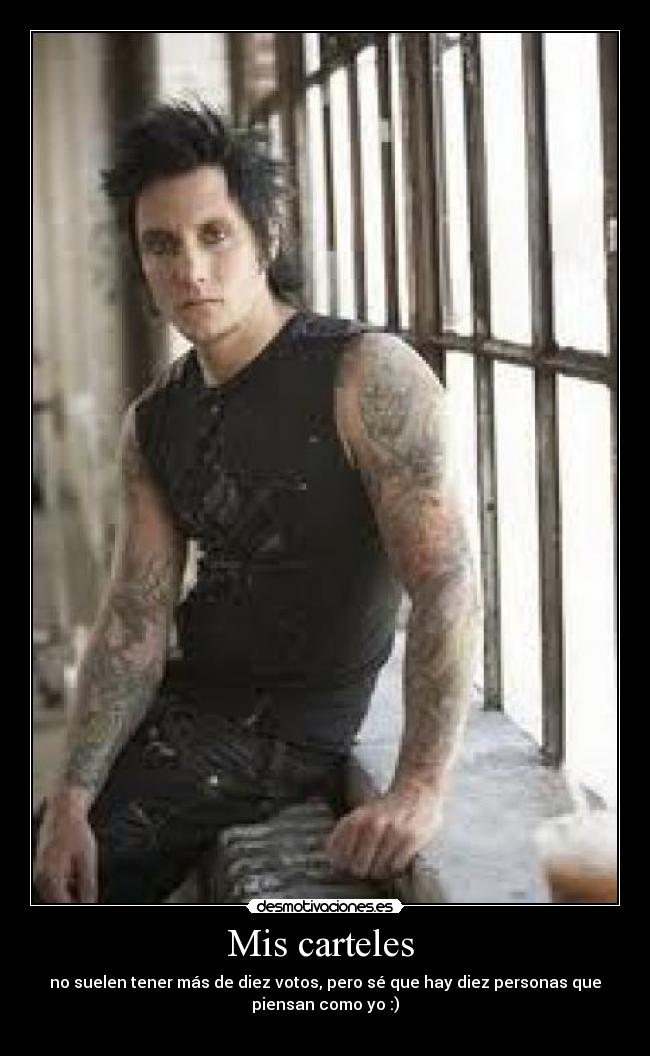 Mis carteles - no suelen tener más de diez votos, pero sé que hay diez personas que
piensan como yo :)