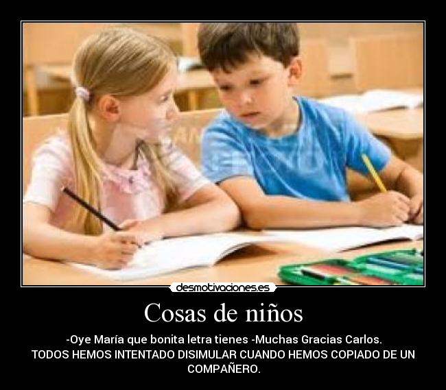 Cosas de niños -