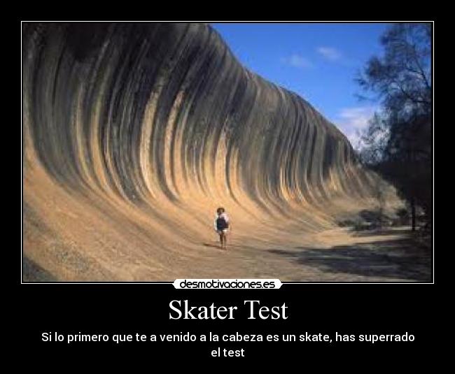 Skater Test - Si lo primero que te a venido a la cabeza es un skate, has superrado el test