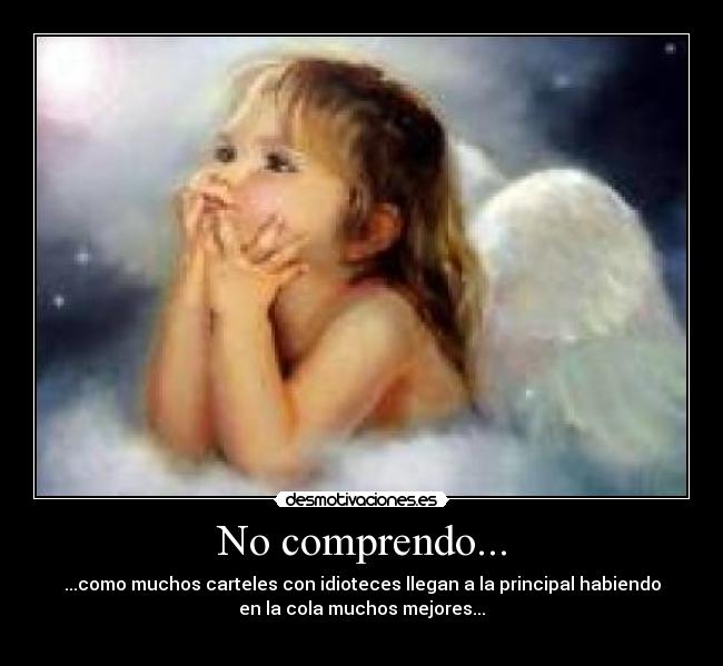 No comprendo... -