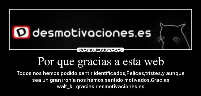 Por que gracias a esta web -