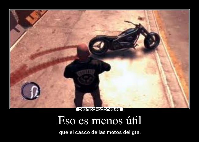 carteles gta casco motos desmotivaciones