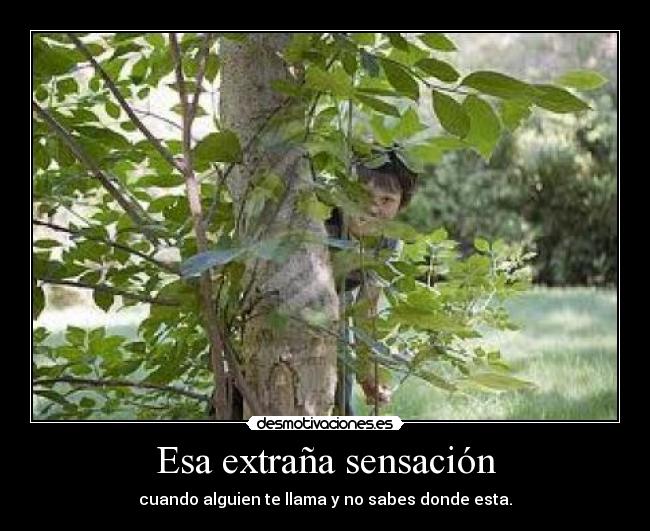 Esa extraña sensación -
