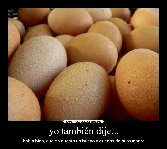 yo también dije... -