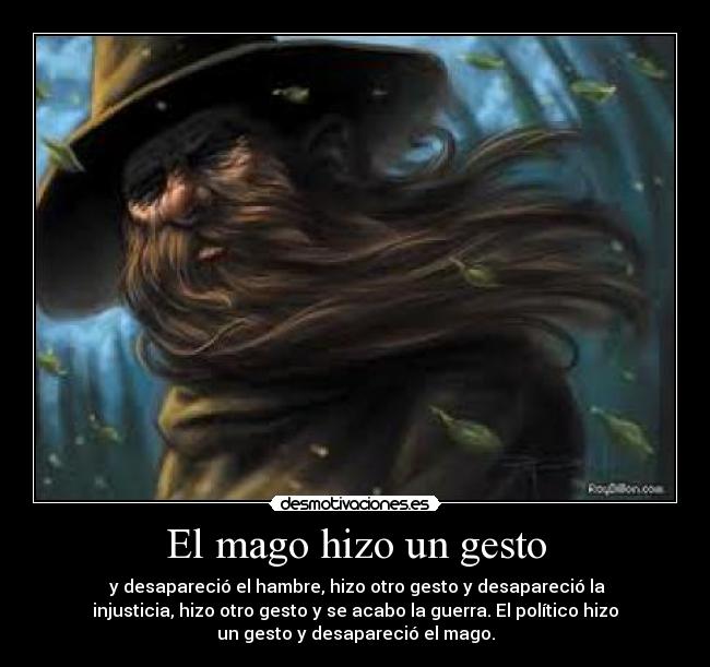 El mago hizo un gesto - 