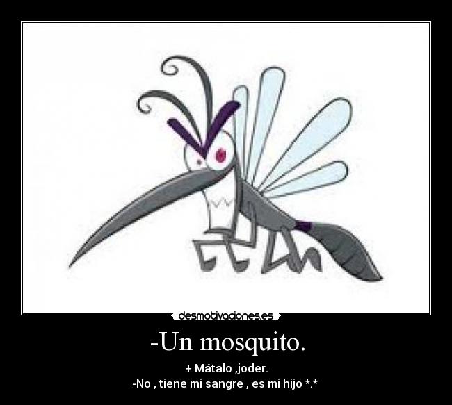 -Un mosquito. -