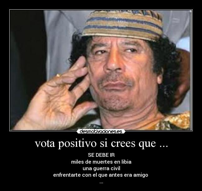 vota positivo si crees que ... -