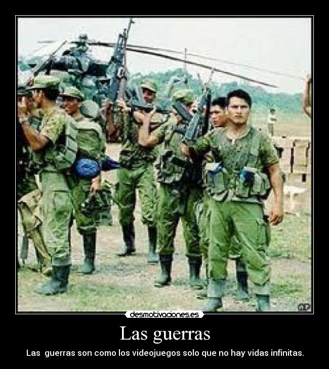 carteles las guerras desmotivaciones