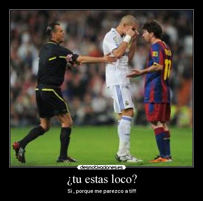 ¿tu estas loco? - Si , porque me parezco a ti!!!
