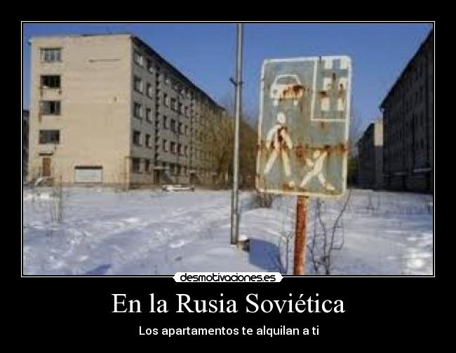 carteles rusia sovietica apartamentos alquilan desmotivaciones