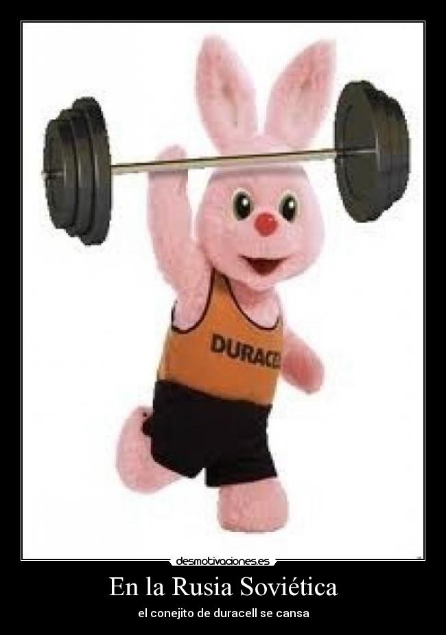 En la Rusia Soviética - el conejito de duracell se cansa