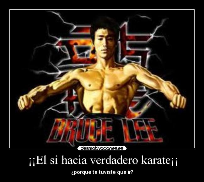¡¡El si hacia verdadero karate¡¡ -