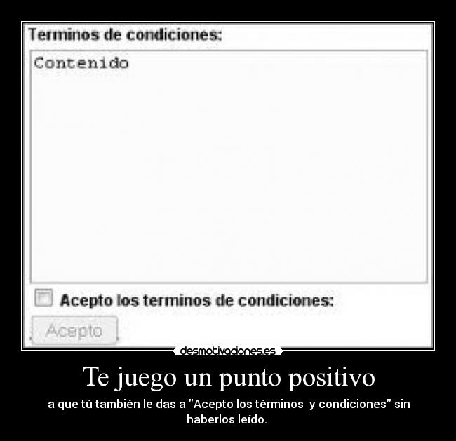 carteles juego punto positivo desmotivaciones