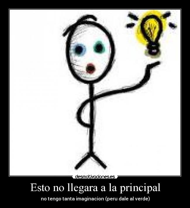 Esto no llegara a la principal -