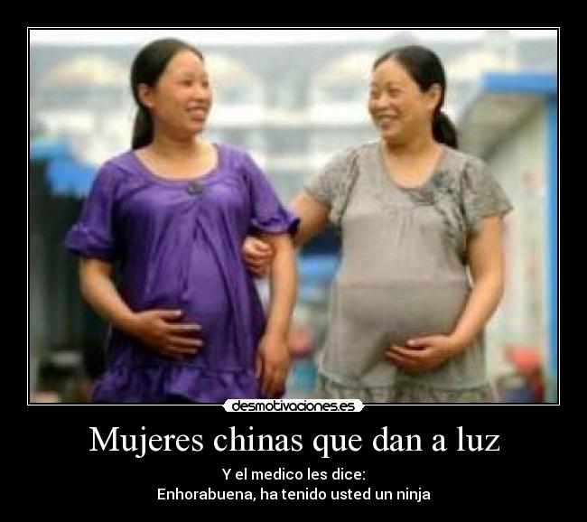Mujeres chinas que dan a luz -
