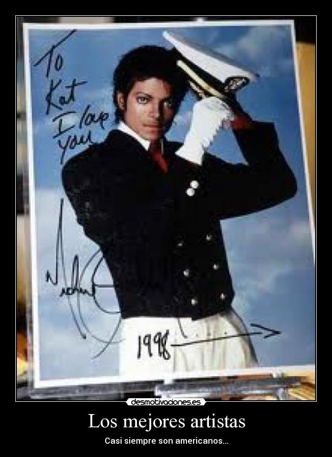 Los mejores artistas - Casi siempre son americanos...