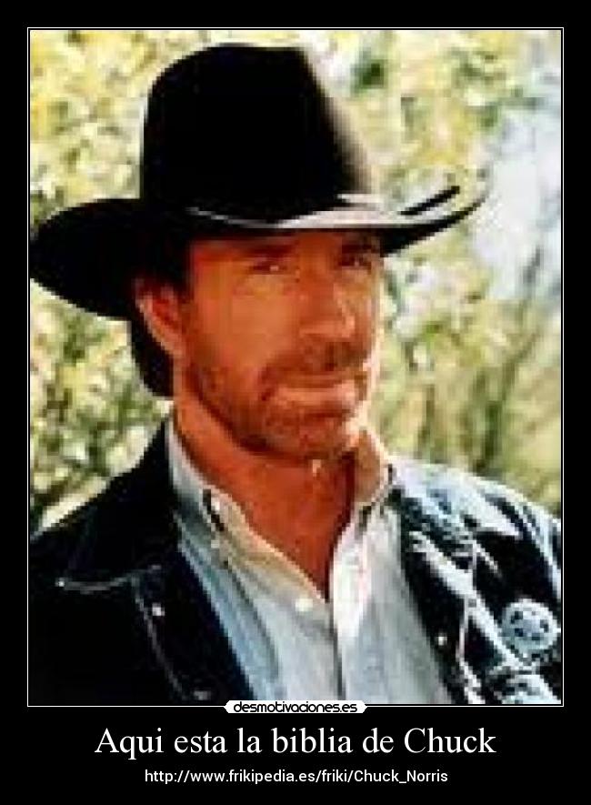 Aqui esta la biblia de Chuck - http://www.frikipedia.es/friki/Chuck_Norris