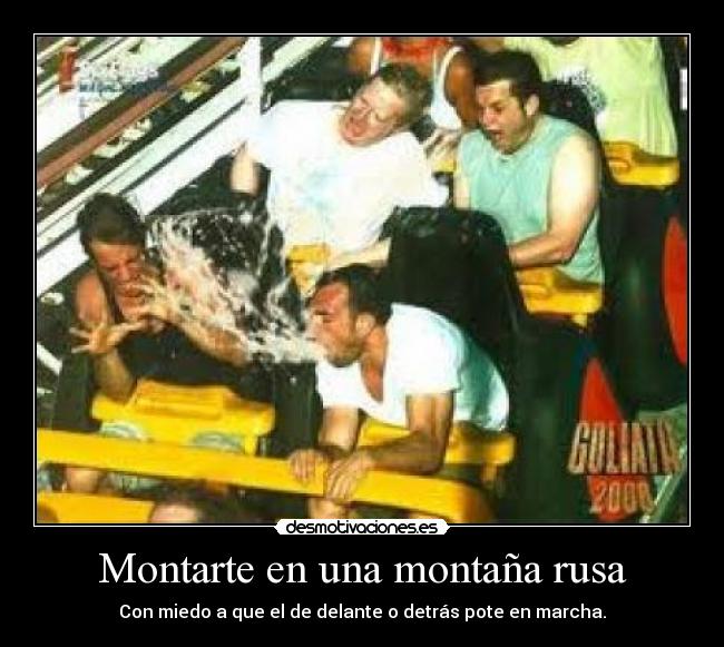 Montarte en una montaña rusa - 