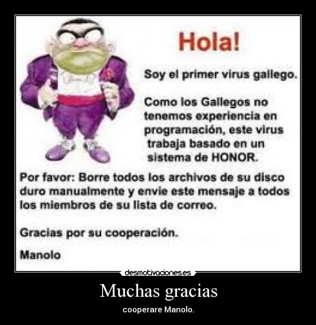 Muchas gracias -