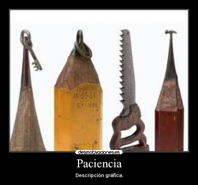 Paciencia - Descripción gráfica.