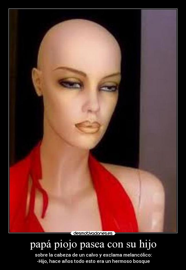 papá piojo pasea con su hijo -