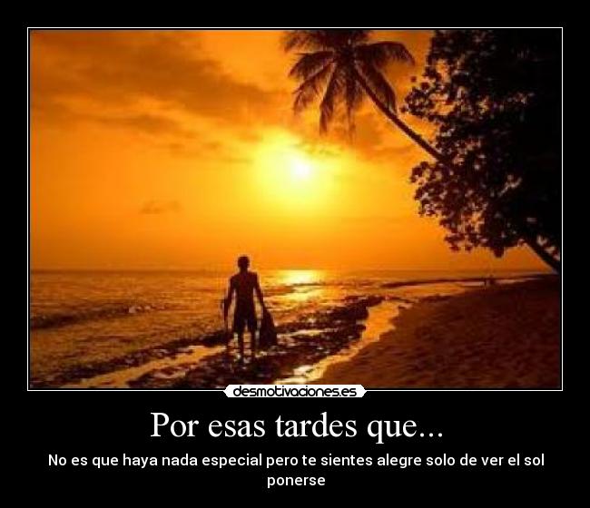 Por esas tardes que... - 