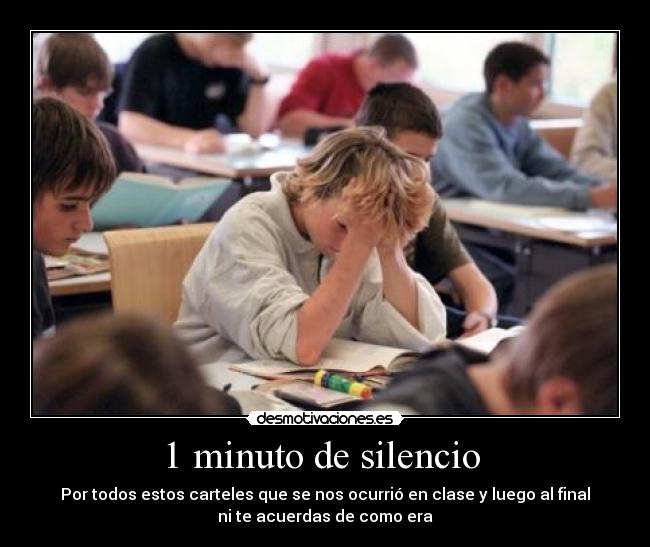 1 minuto de silencio -