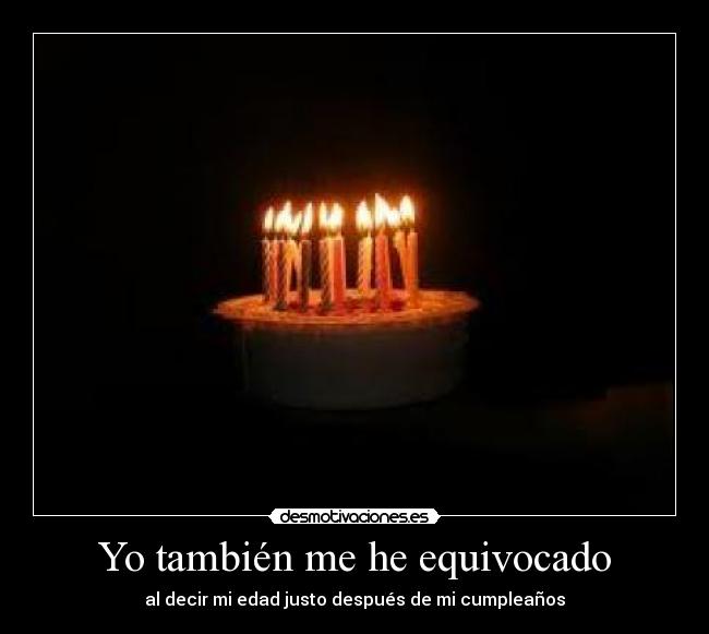 Yo también me he equivocado -