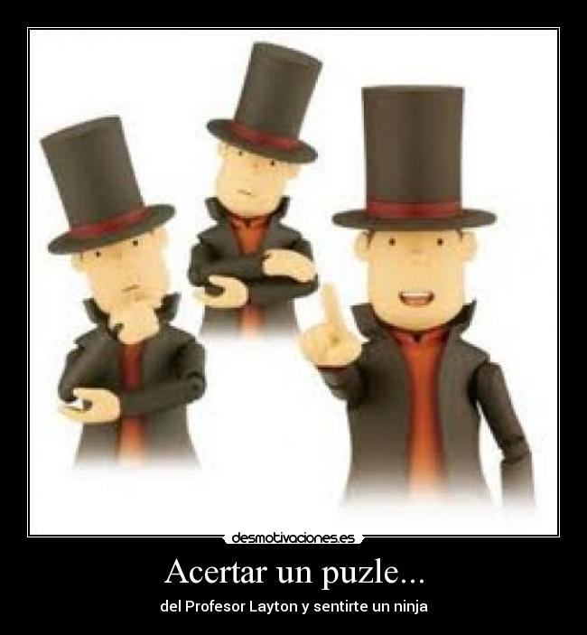 Acertar un puzle... -