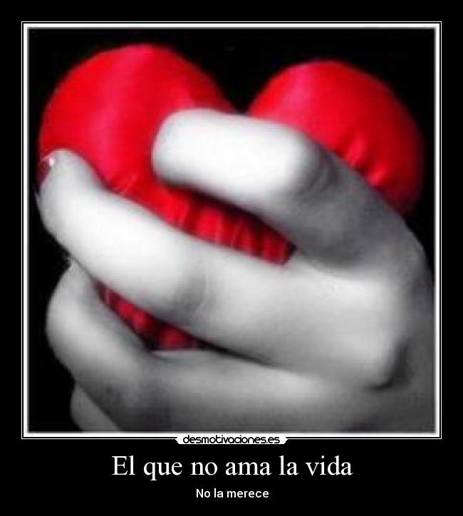 El que no ama la vida - 