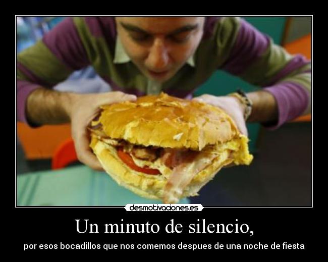 Un minuto de silencio, -