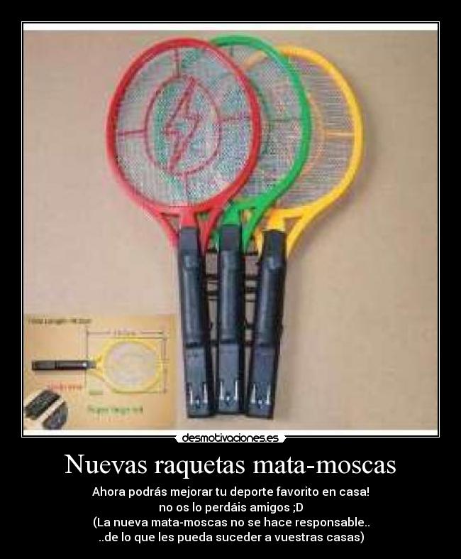 Nuevas raquetas mata-moscas -