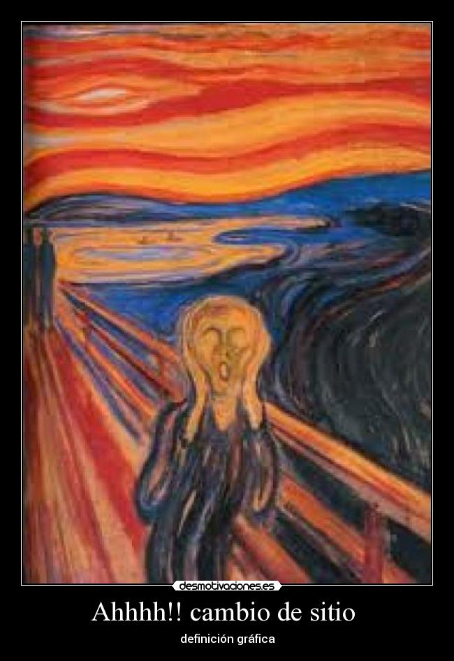 Ahhhh!! cambio de sitio - definición gráfica