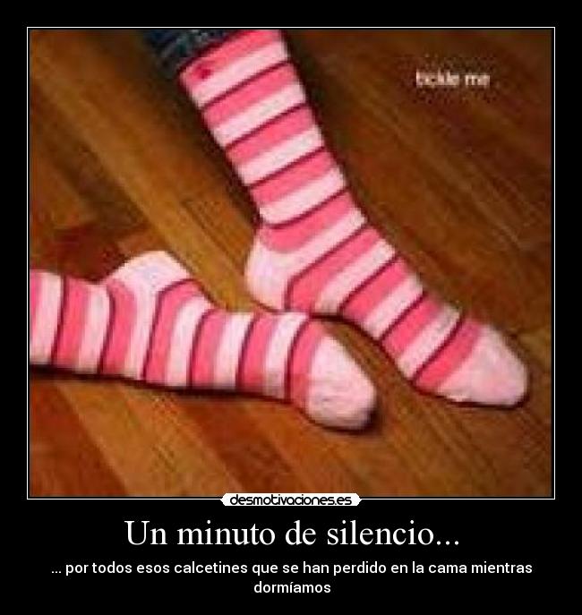 Un minuto de silencio... -