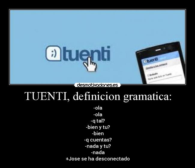 TUENTI, definicion gramatica: - 