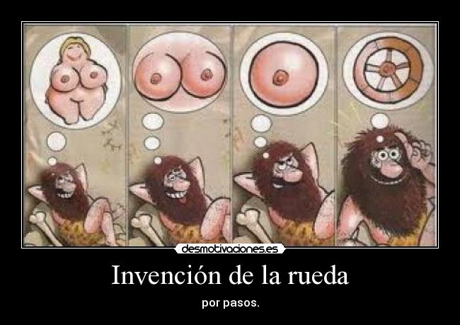 Invención de la rueda - por pasos.