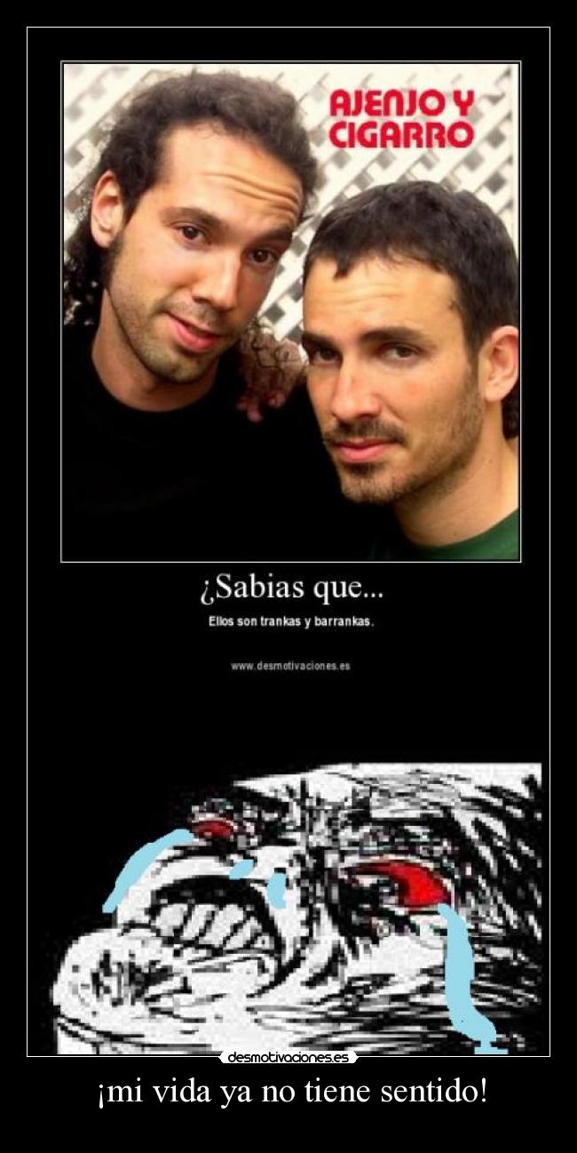 ¡mi vida ya no tiene sentido! -