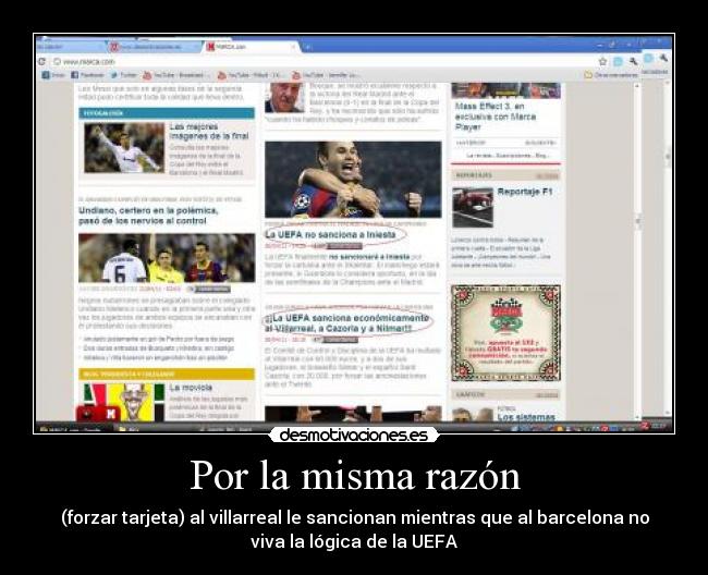 Por la misma razón -