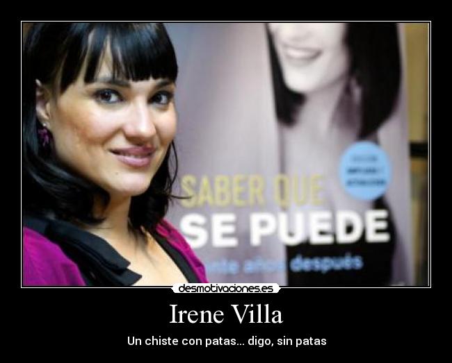 carteles irene villa irene villa chiste patas desmotivaciones