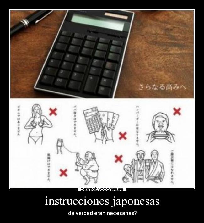 instrucciones japonesas - 