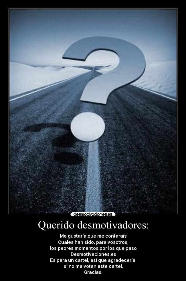 Querido desmotivadores: - 