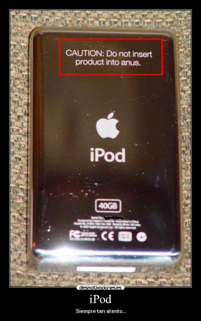 iPod - Siempre tan atento...