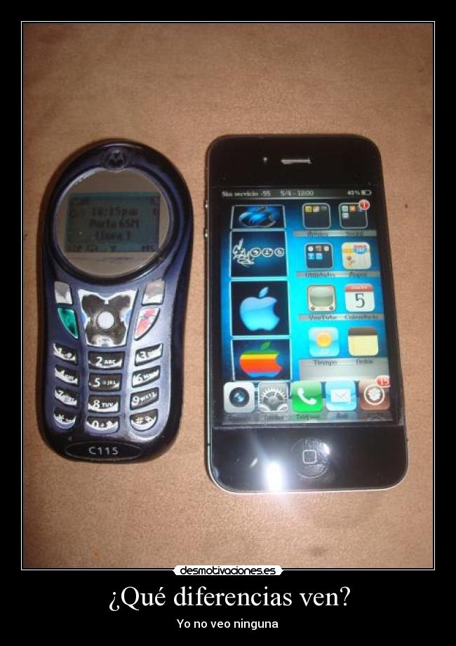 ¿Qué diferencias ven? - Yo no veo ninguna